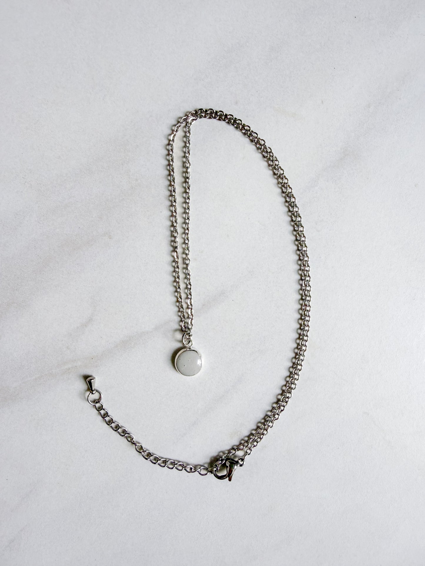 Gray Pendant Necklace