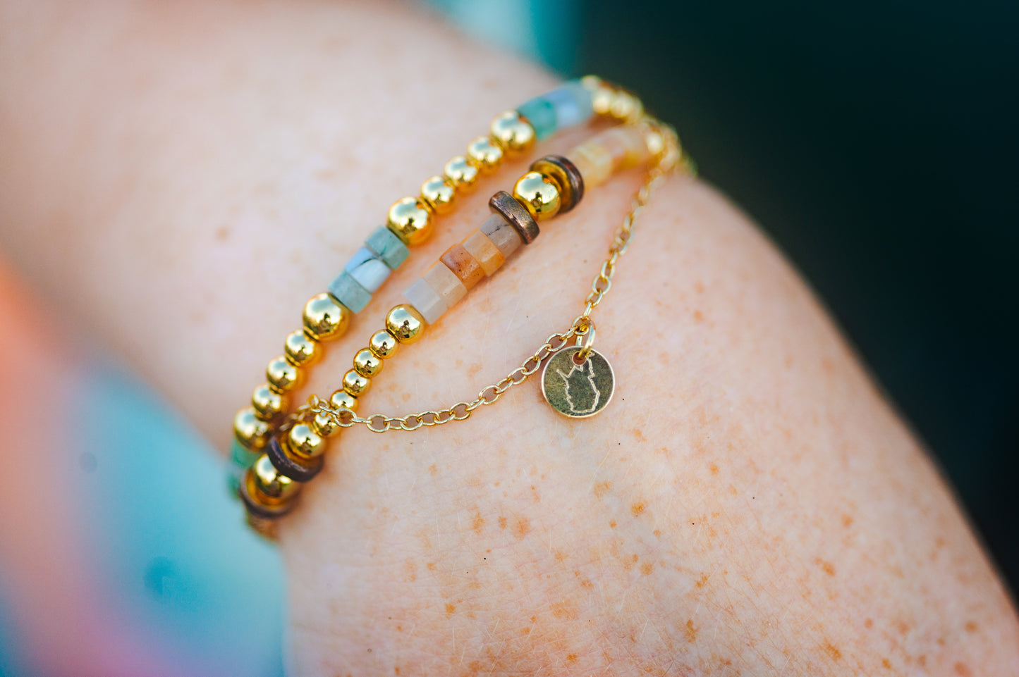 Gold Filled WV Charm Bracelet