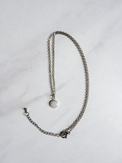 Gray Pendant Necklace