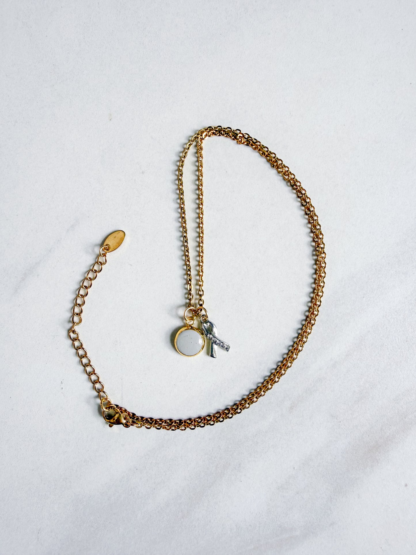 Gray Pendant Necklace