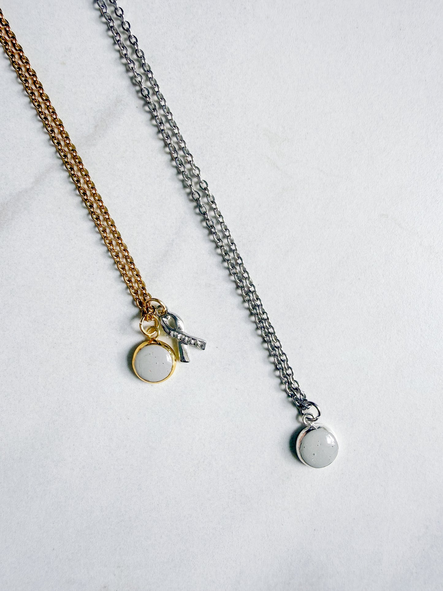 Gray Pendant Necklace