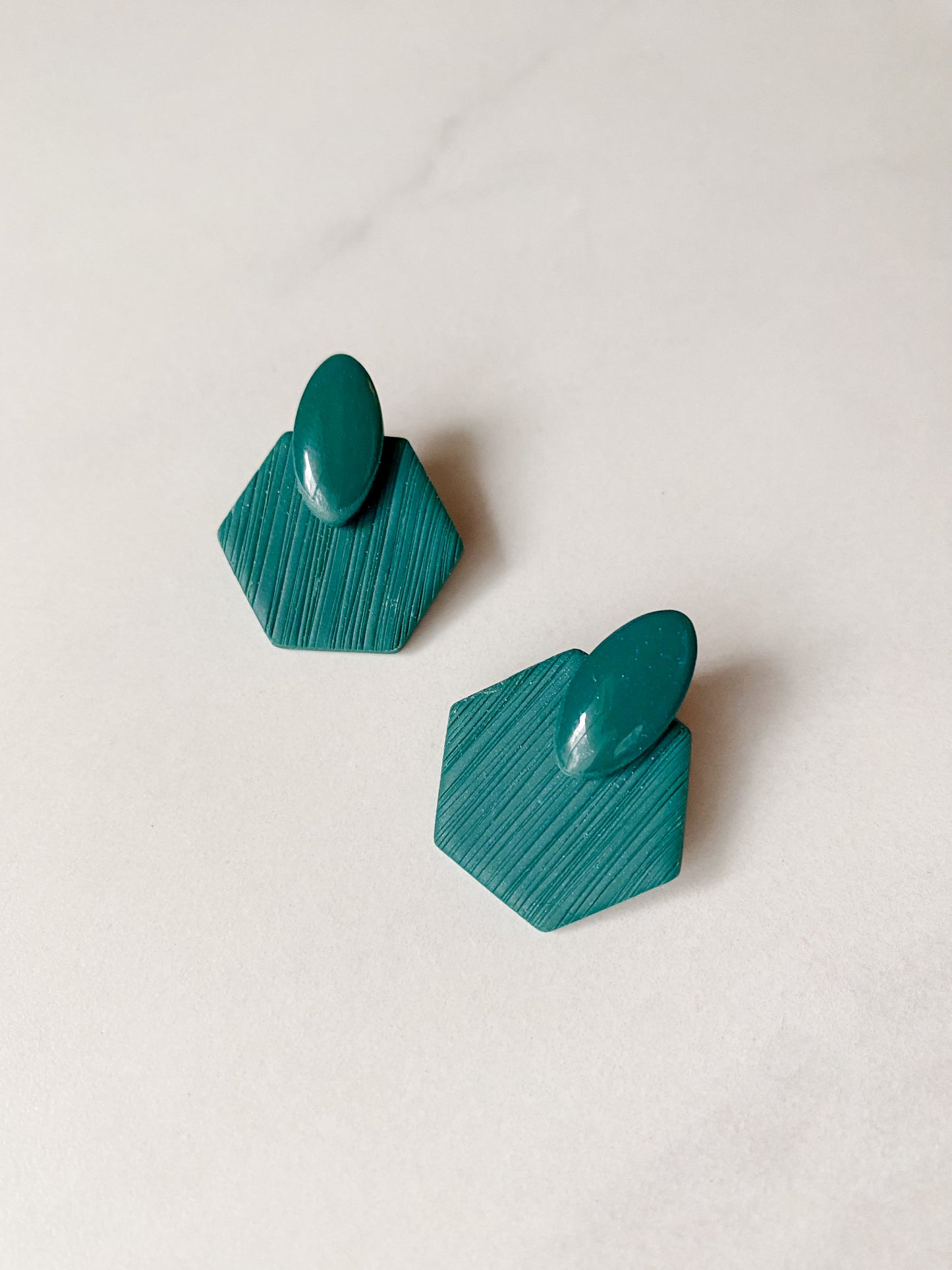 Hexagon Statement Studs