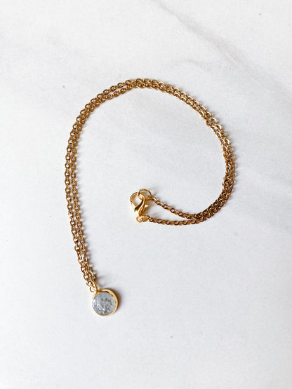 Gray Pendant Necklace
