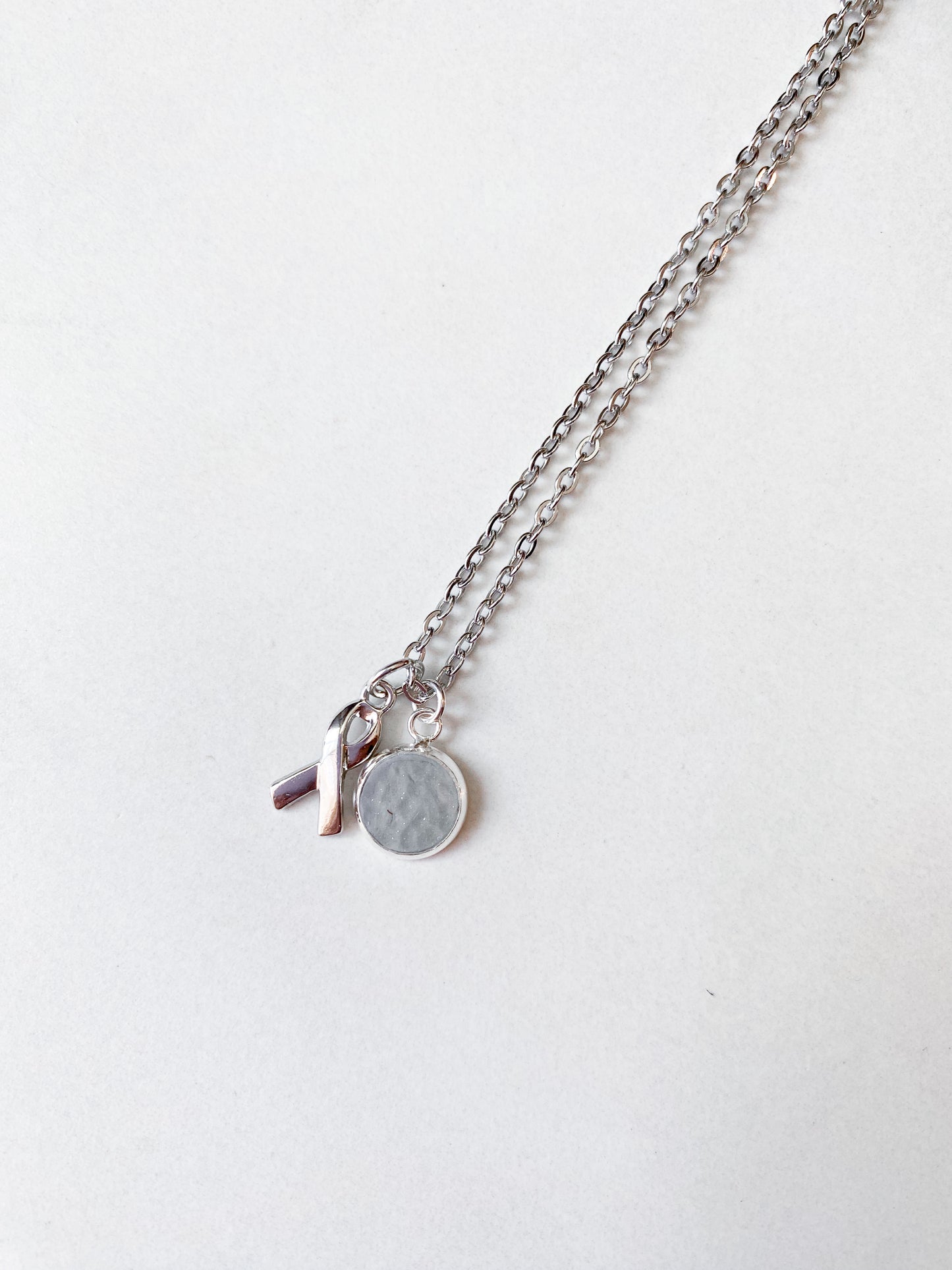 Gray Pendant Necklace