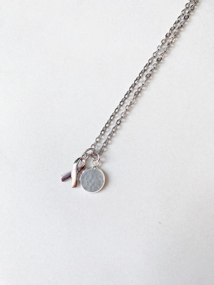 Gray Pendant Necklace
