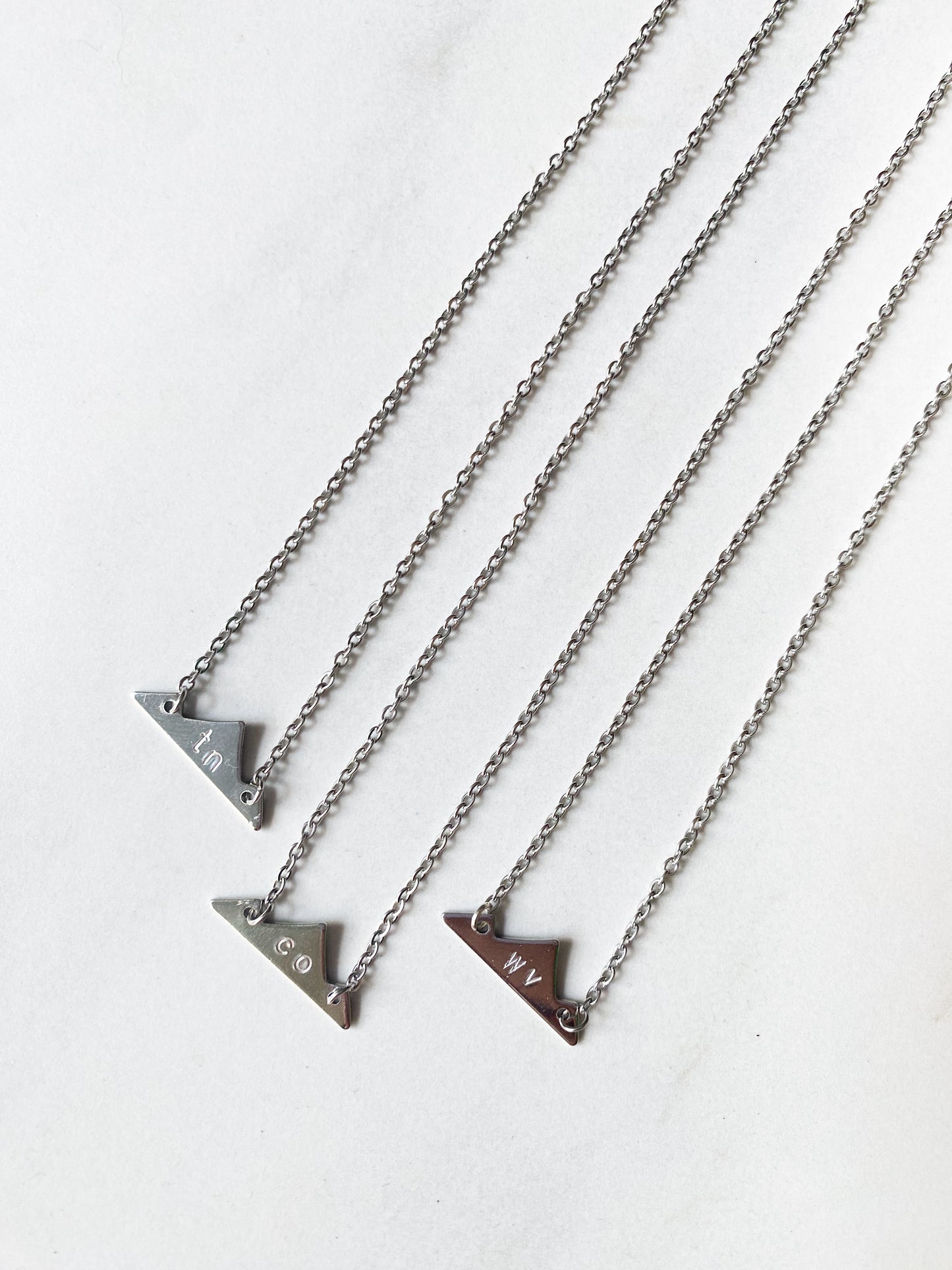 Mountain & State Pendant Necklace