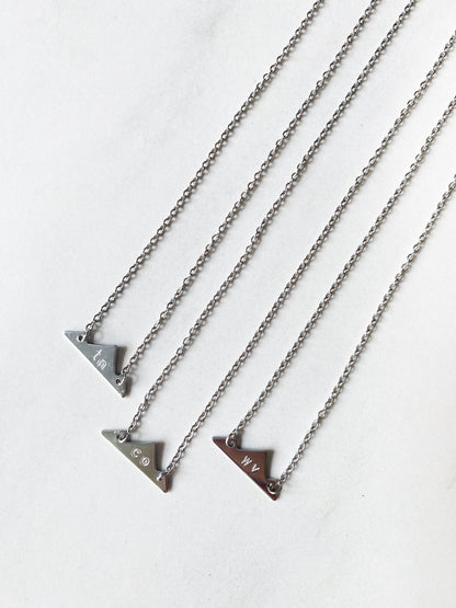 Mountain & State Pendant Necklace