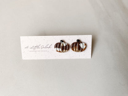 Neutral Pumpkin Studs