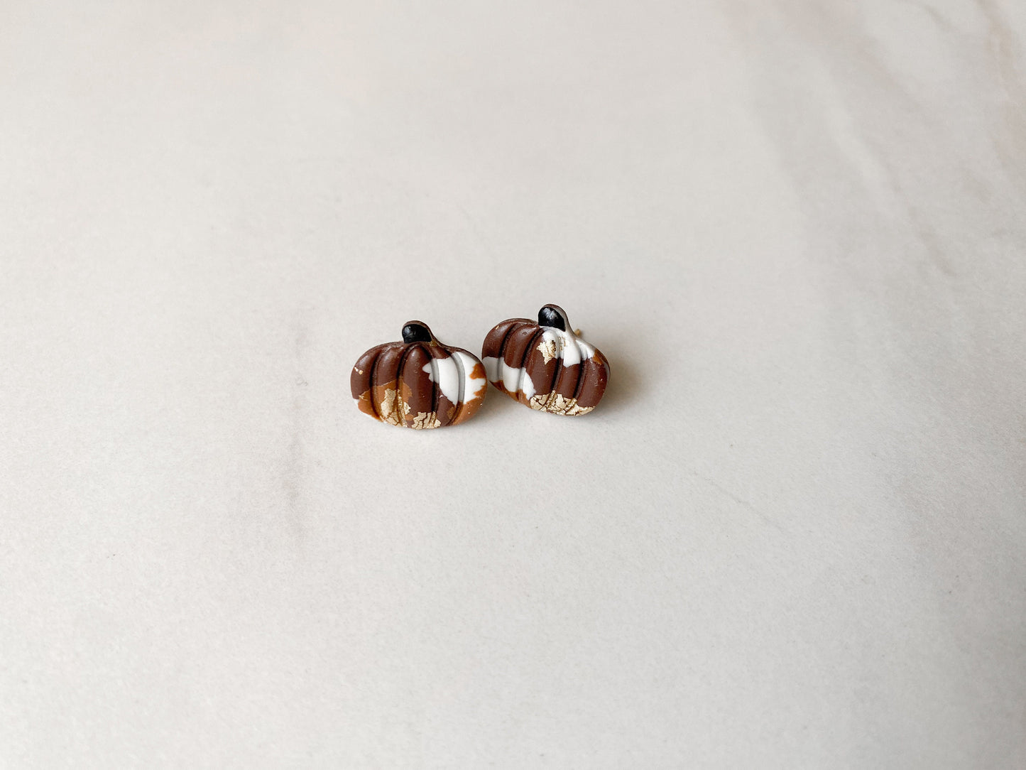 Neutral Pumpkin Studs