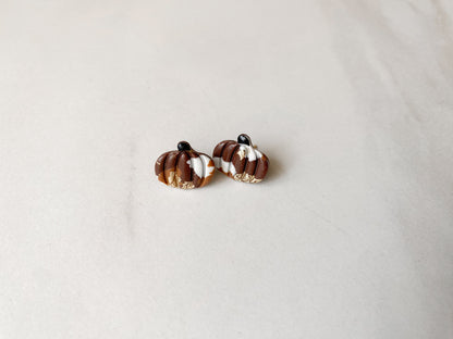 Neutral Pumpkin Studs