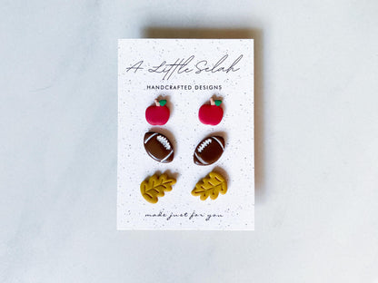 Football and Fall Stud Set