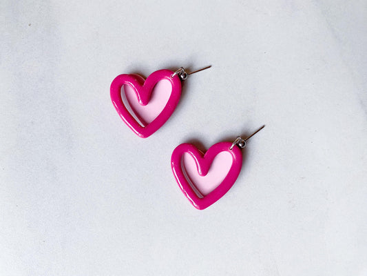 Outline Heart Dangles