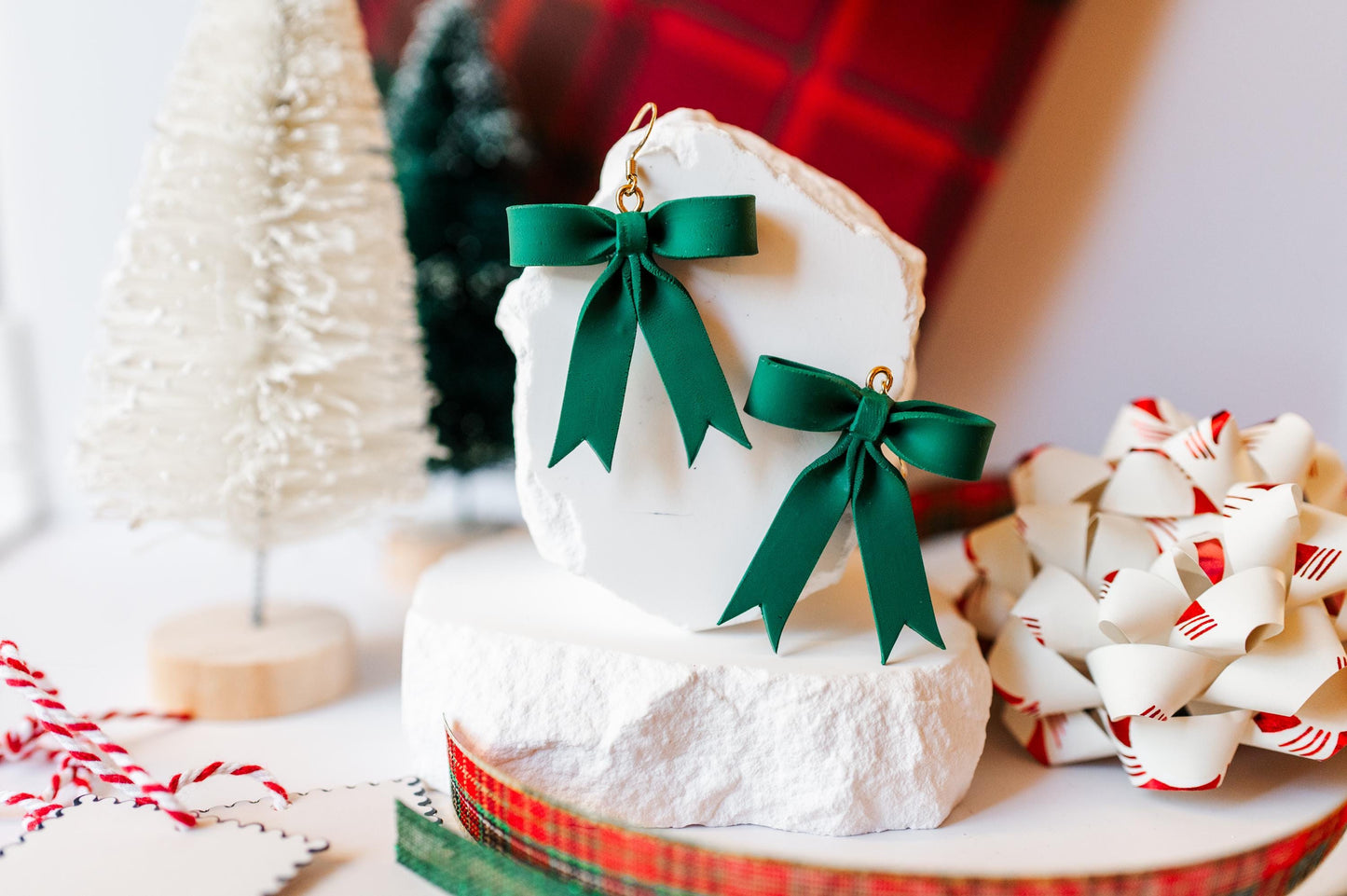 Large Holiday Bow Dangles