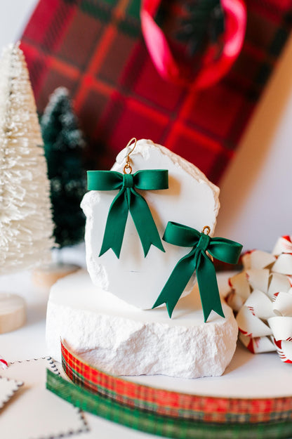 Large Holiday Bow Dangles