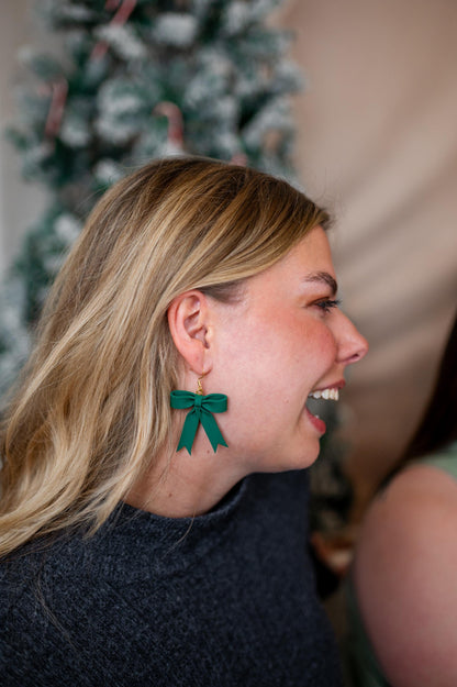 Large Holiday Bow Dangles