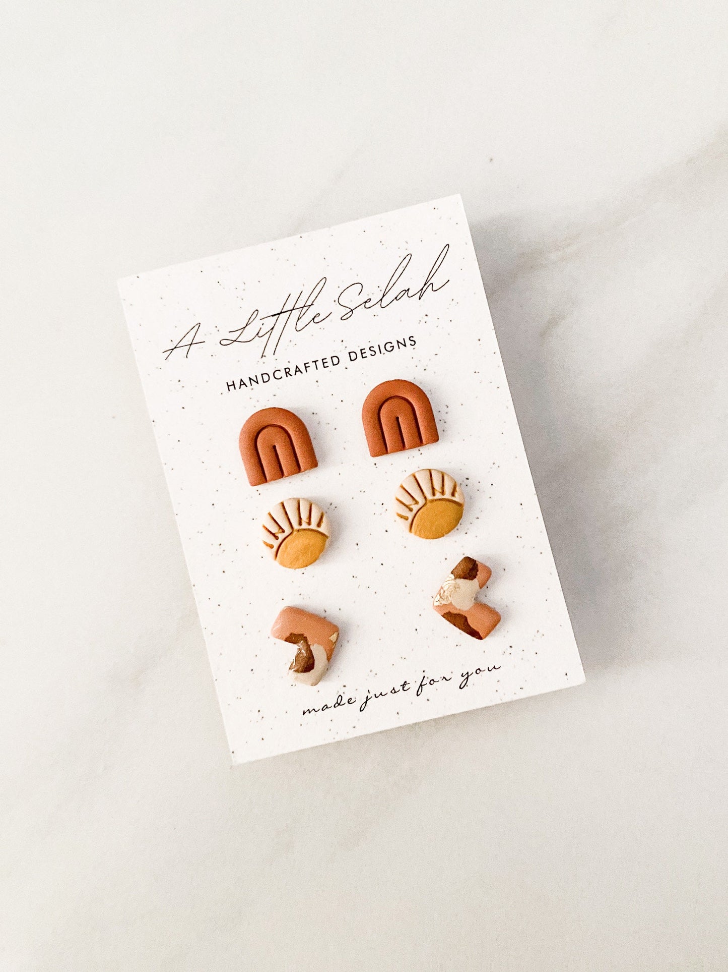 Neutral Boho Stud Set